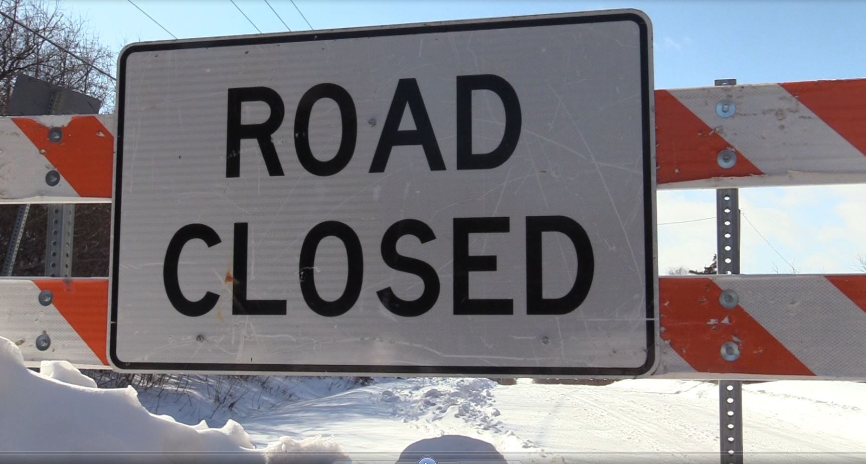 road closed sign